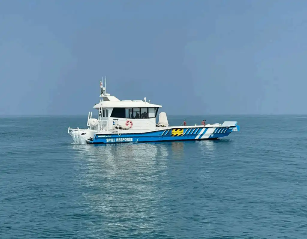 Spill Response support vessel with Cox Diesel Outboards